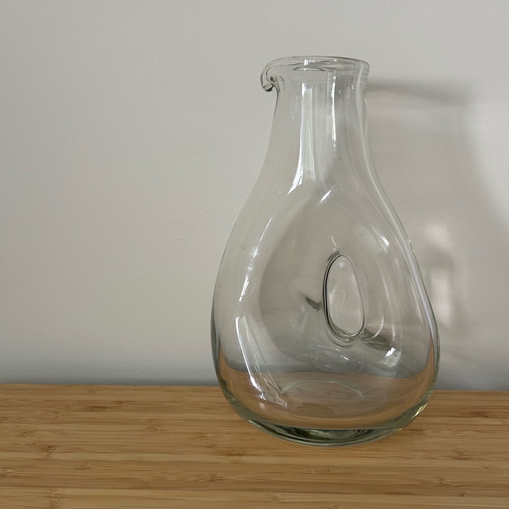 Vintage hand blown glass decanter
